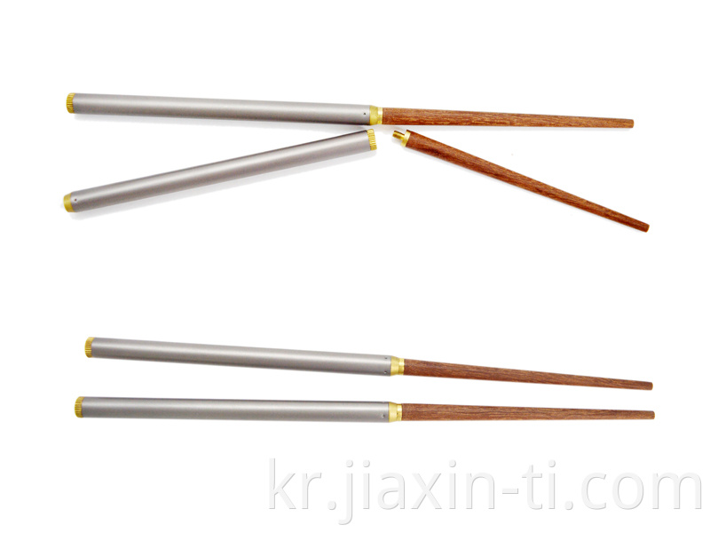 Titanium Wood Folding Chopsticks